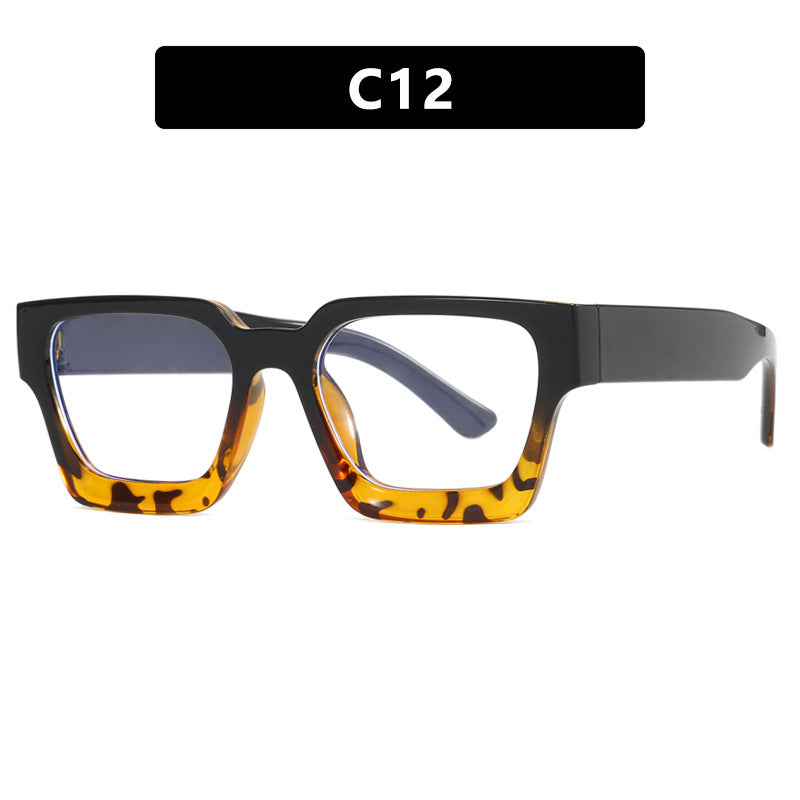 Damen modische quadratische Lesebrille mit transparenter Rahmenkonstruktion Karnz