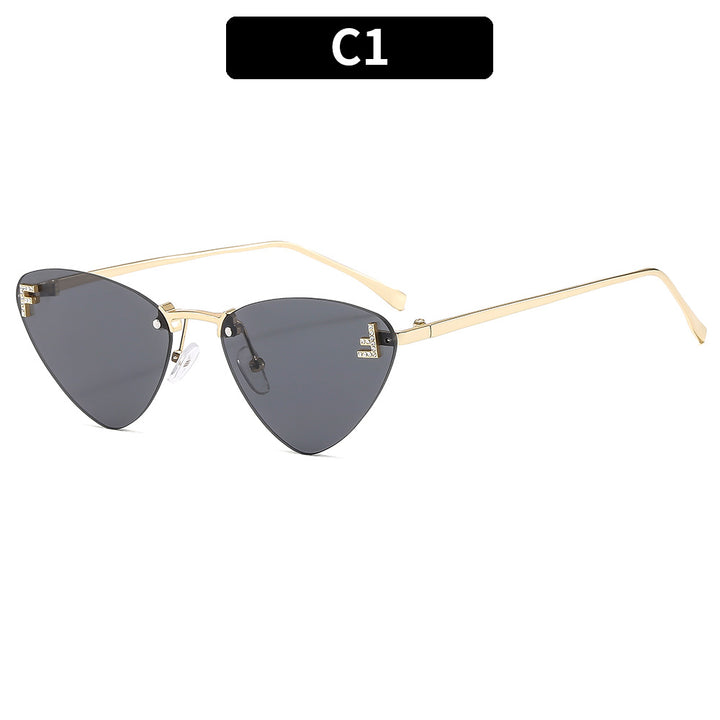 Schlanke Winkelige Katzenaugen-Sonnenbrille