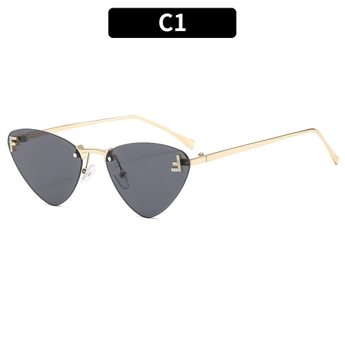 Schlanke Winkelige Katzenaugen-Sonnenbrille