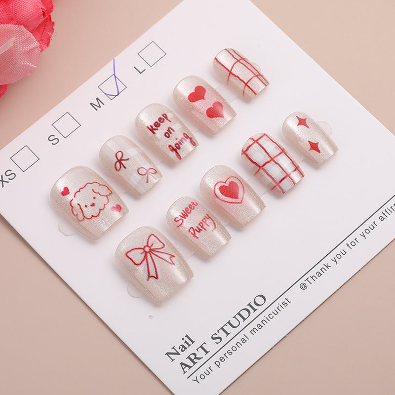 Trendige Press-On Nagelset Karnz