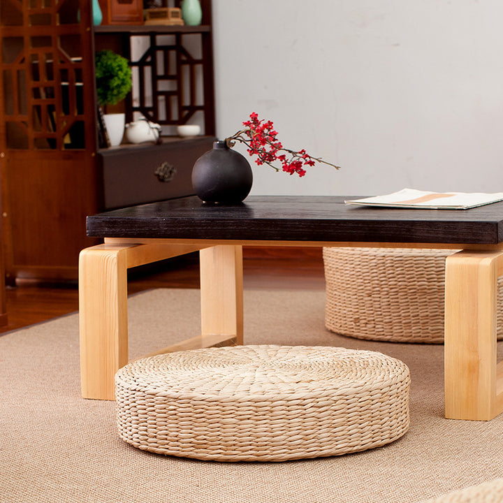 Handgewebter Pouf Im Boho-Stil Karnz