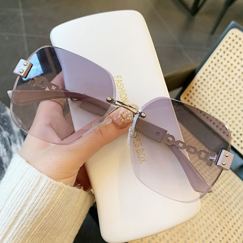 Stylische Übergroße Schild Sonnenbrille
