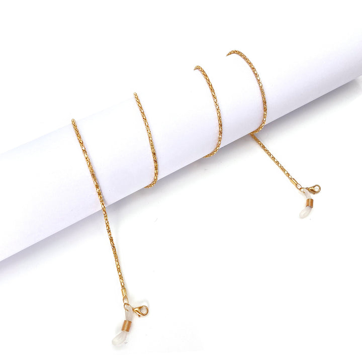 Minimalistische Kette Fußkettchen mit Kristall-Detail Karnz