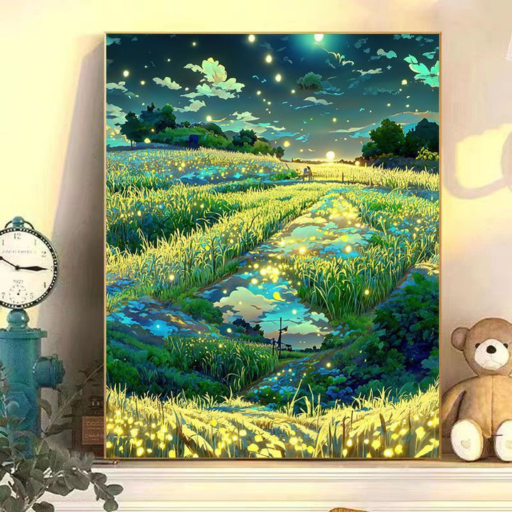 Fesselnde Mondlicht Landschaft Leinwand Kunst Karnz