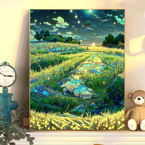 Fesselnde Mondlicht Landschaft Leinwand Kunst Karnz