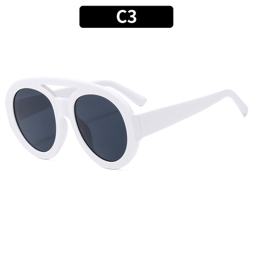 Oversized Gradient Lens Sonnenbrille Klassischer Stil
