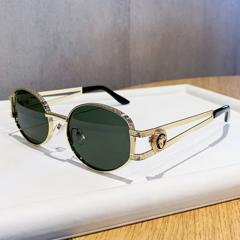 Damen elegante Sonnenbrille mit luxuriösem Rahmen und filigranem Design Karnz