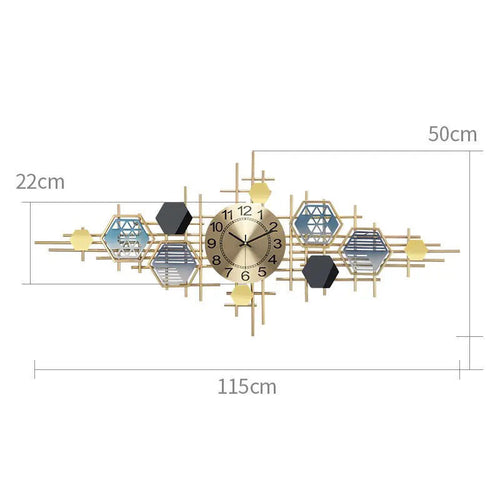 Geometrische Wanduhr Karnz