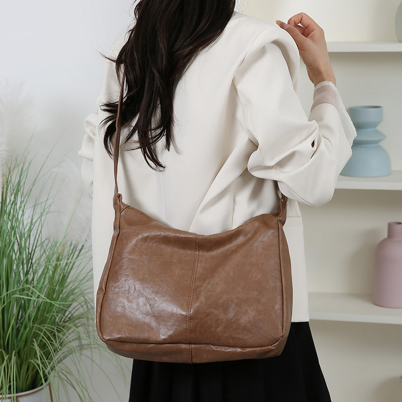 Elegante Leder Schultertasche Karnz