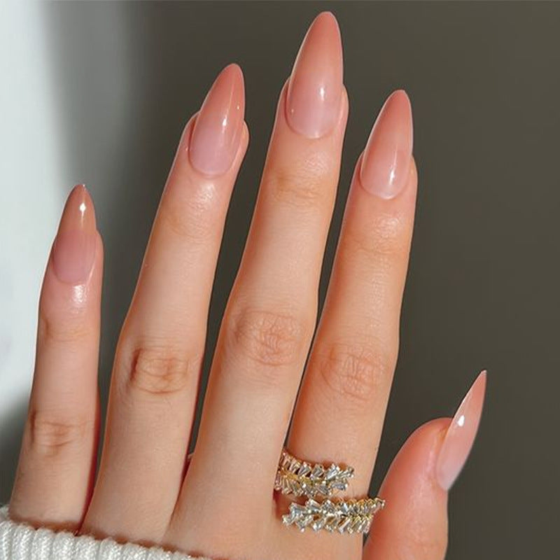 Glänzende Stiletto Press-On Nägel Karnz