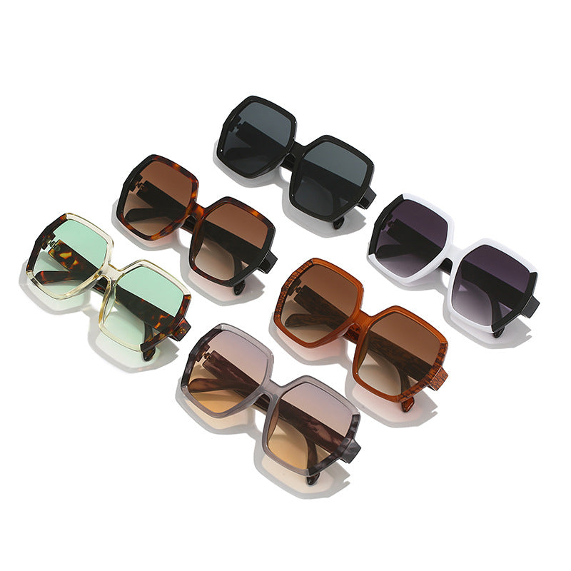 Damen stilvolle Oversized-Sonnenbrille mit elegantem eckigem Rahmen Karnz