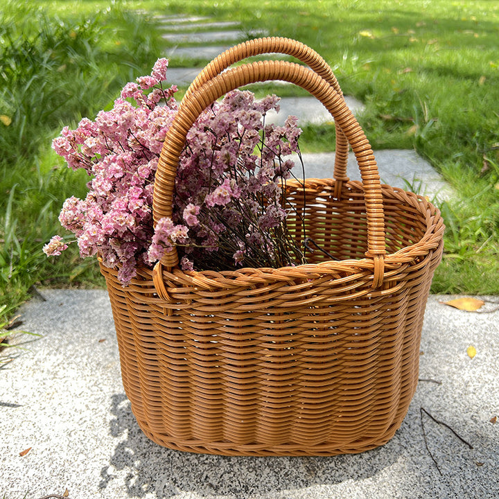 Stylischer handgewebter Weidenpicknickkorb Karnz