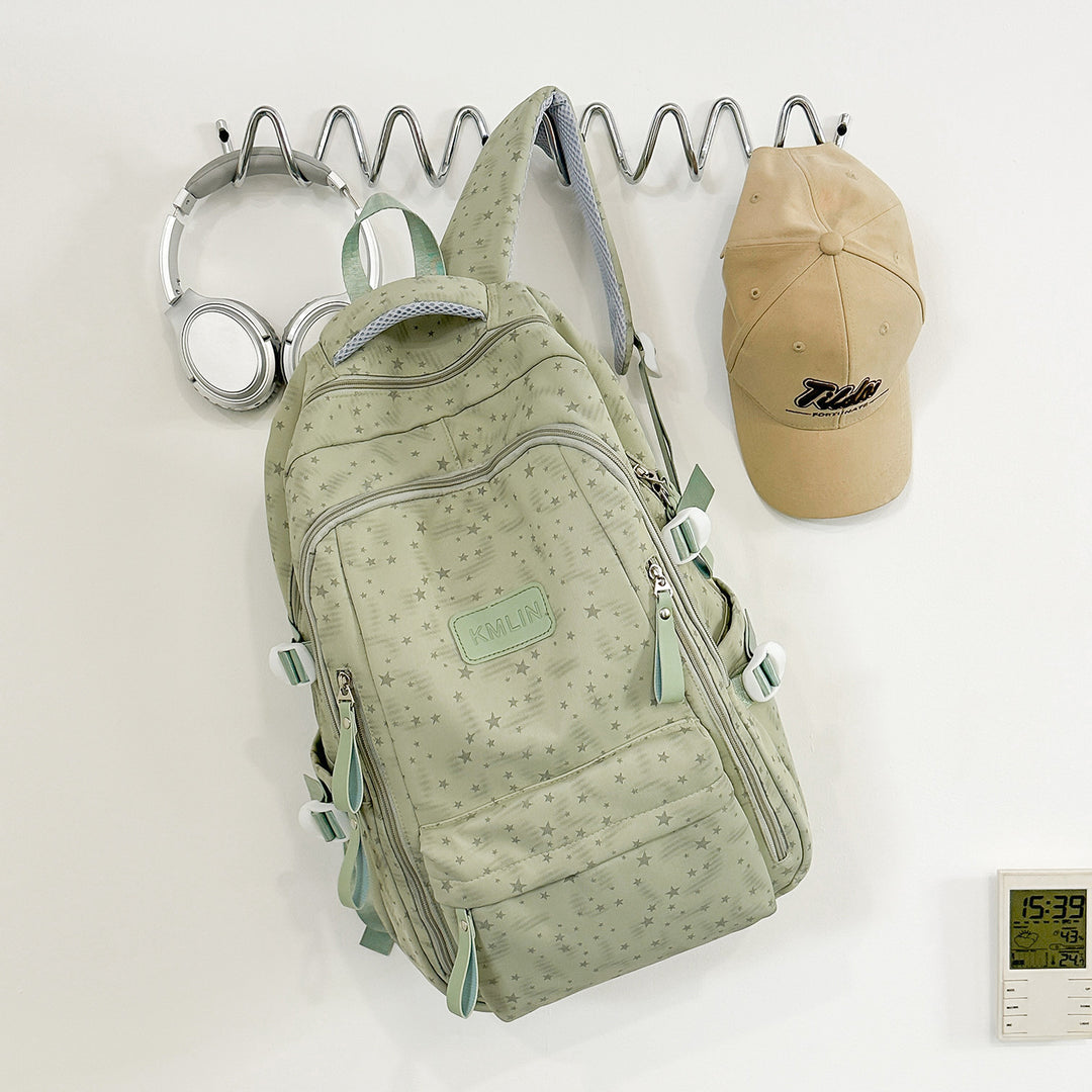 Stylische Multi-Taschen Stern-beschmückte Rucksack Karnz