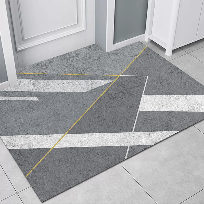 Geometrisch gemusterte Teppichmatte Karnz