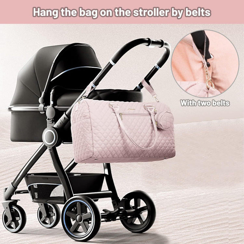Elegante gesteppt Reis Tragetasche Set Karnz