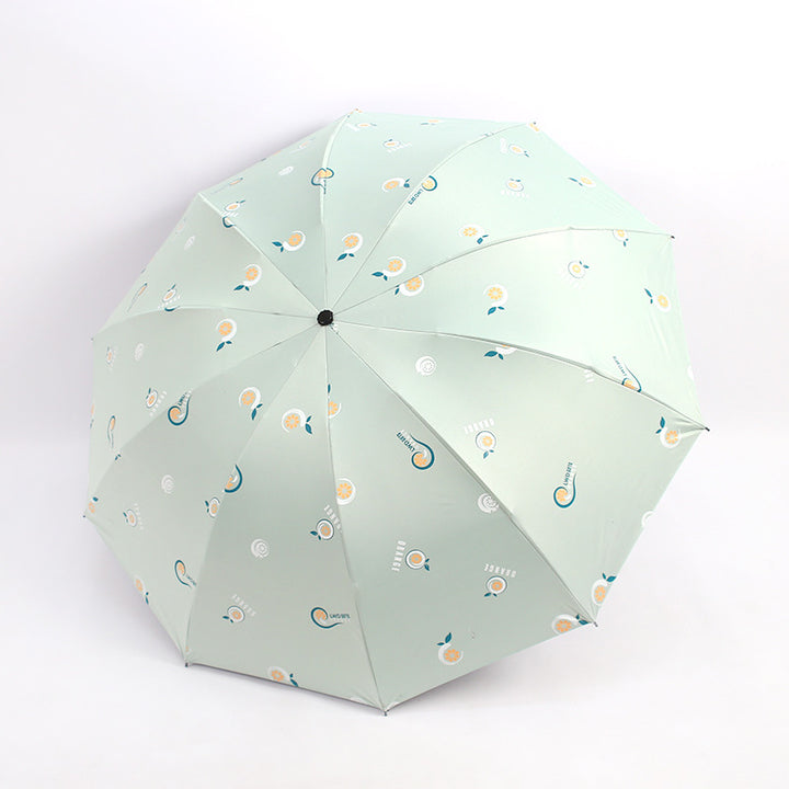 Damen Falt-Regenschirm mit fröhlichen Motiven Karnz