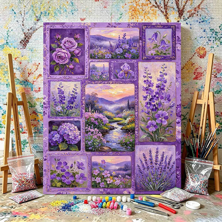 DIY Blumen-Themen Malen nach Zahlen Set Karnz