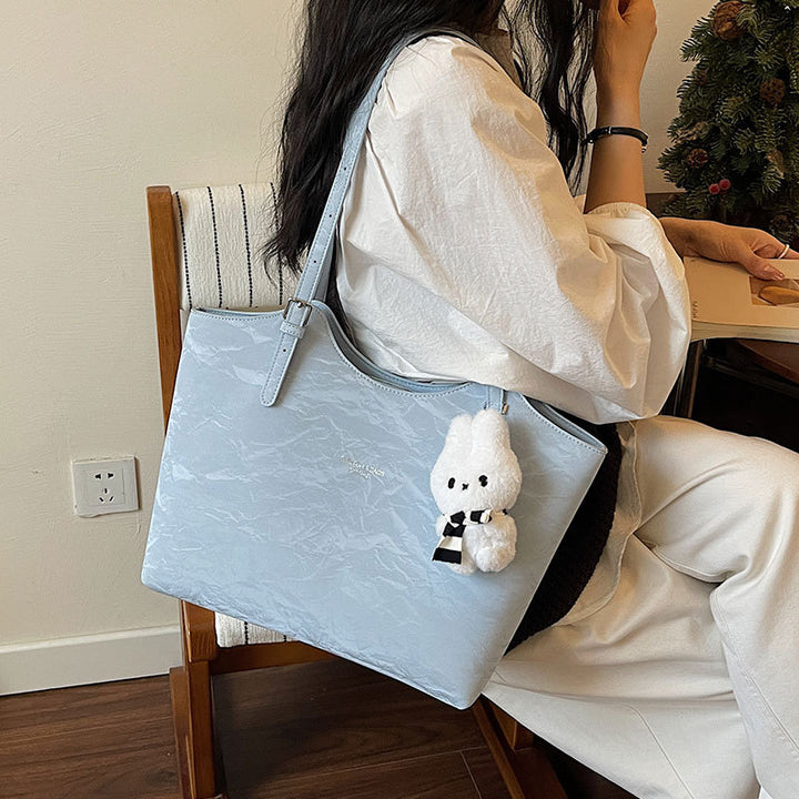 Stylische Texturierte Schultertasche Karnz