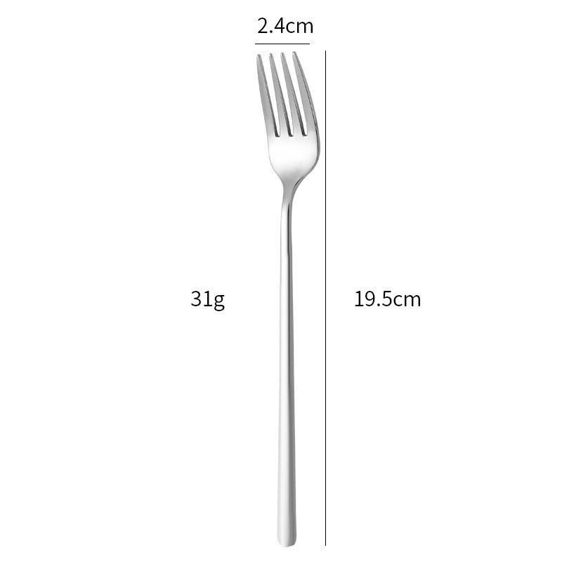 Elegante Edelstahl Essgabel mit Ergonomischem Griff Karnz