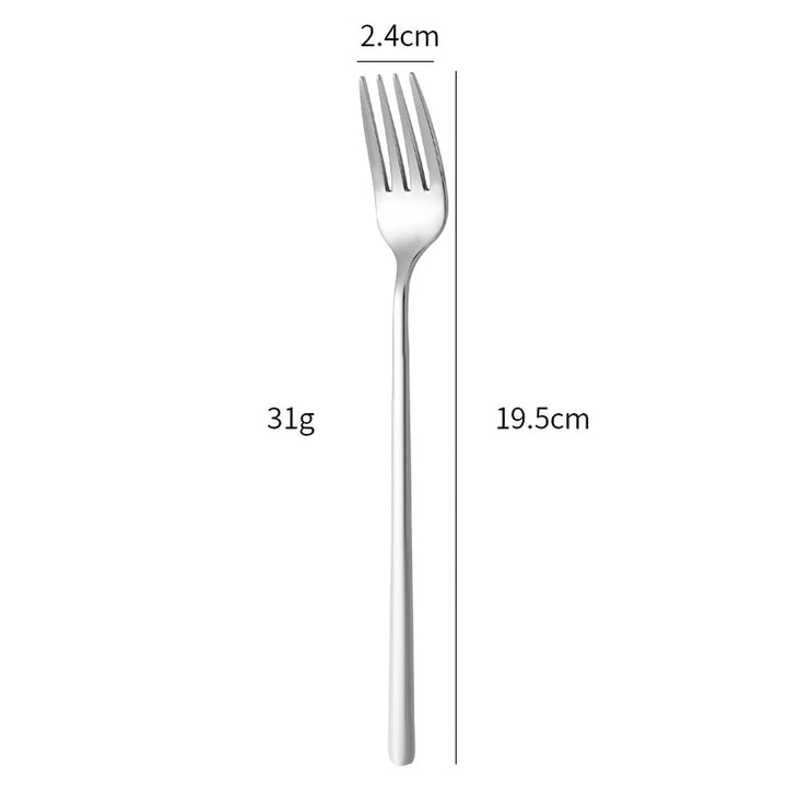Elegante Edelstahl Essgabel mit Ergonomischem Griff Karnz
