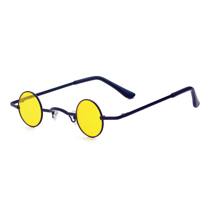 Retro-inspirierte runde Metallrahmen-Sonnenbrille Karnz