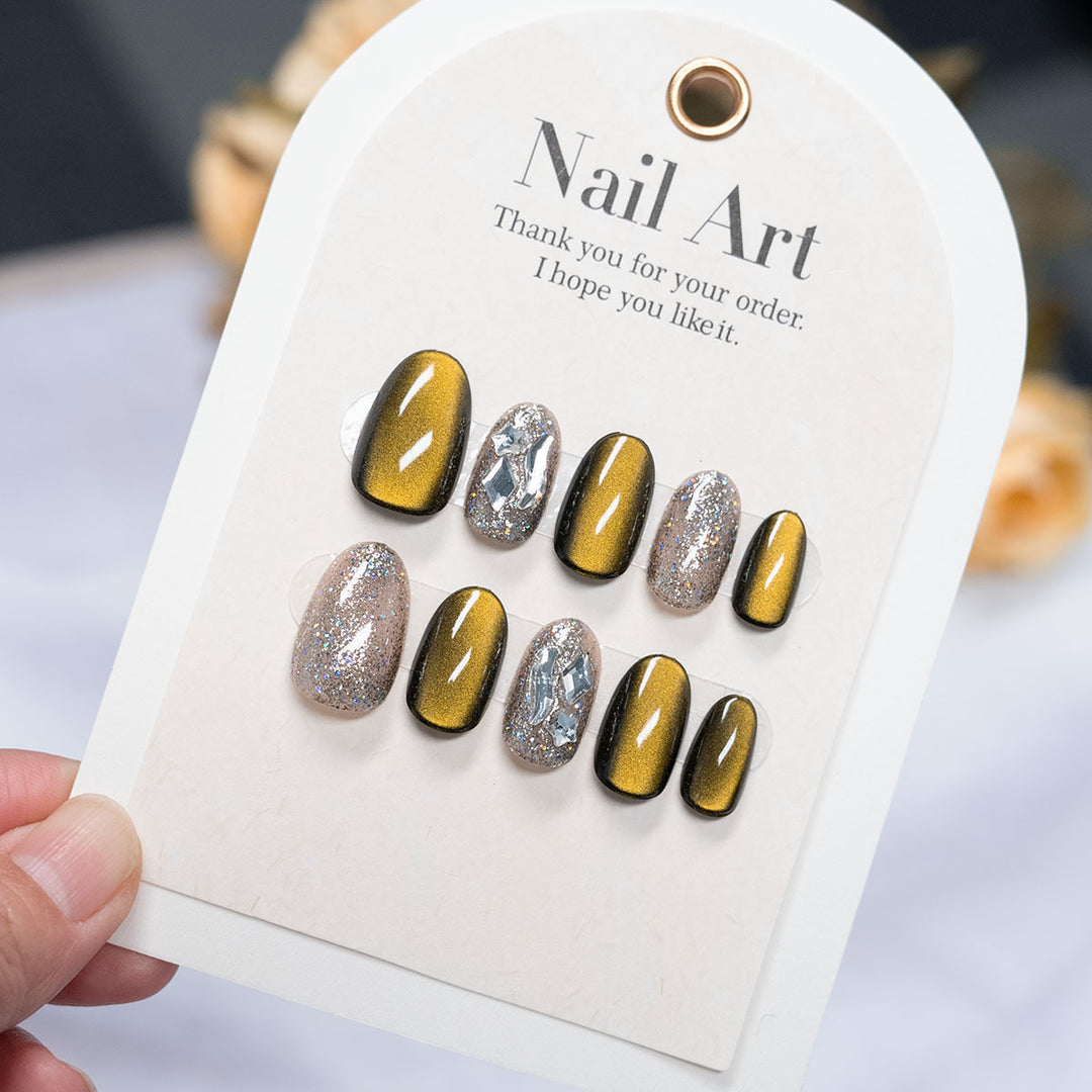 Hochglanz Press-On Nagelkunst