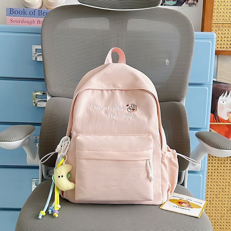 Lässiger bestickter Mini-Rucksack Karnz