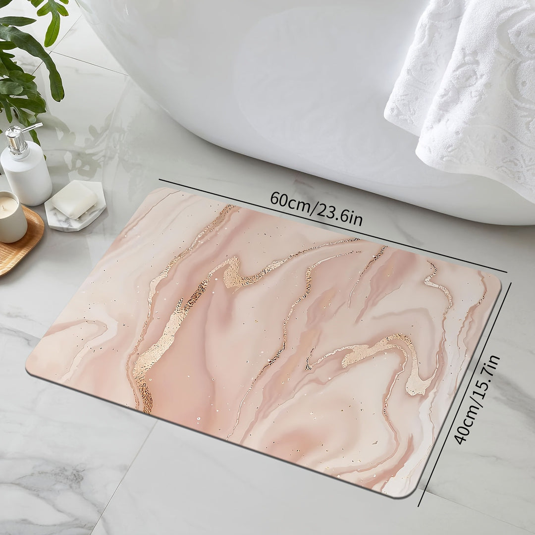 Luxuriöse Marmor Design Badematte