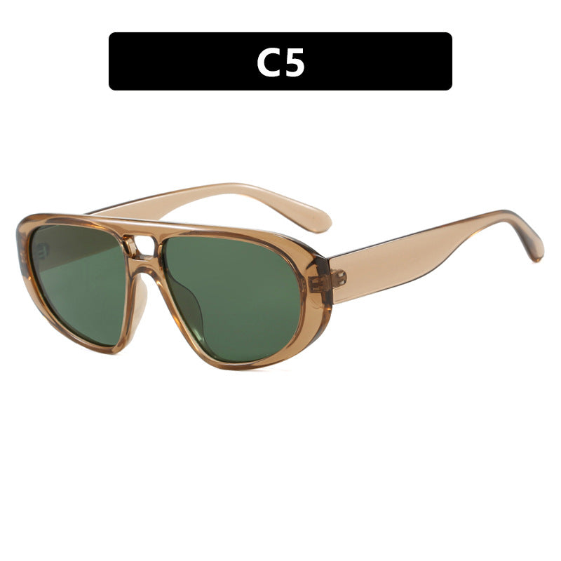 Damen sportliche Sonnenbrille mit breitem strapazierfähigem Rahmen und polarisierten Gläsern Karnz