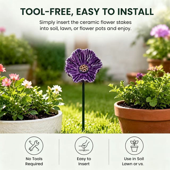Garten Dekorativer Mohnblumenstecker Karnz