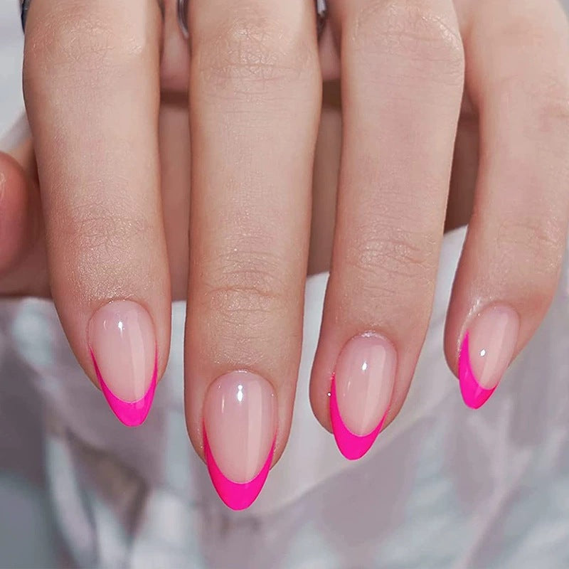 Stilvolle French Tip Press-On Nägel