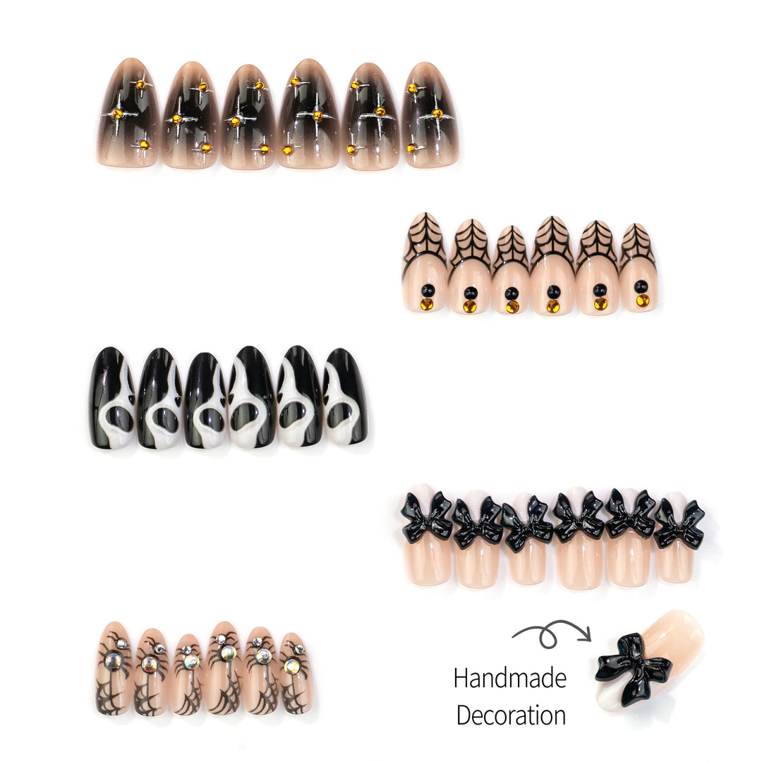 Dekoratives manuelles Press-On-Nagel-Set