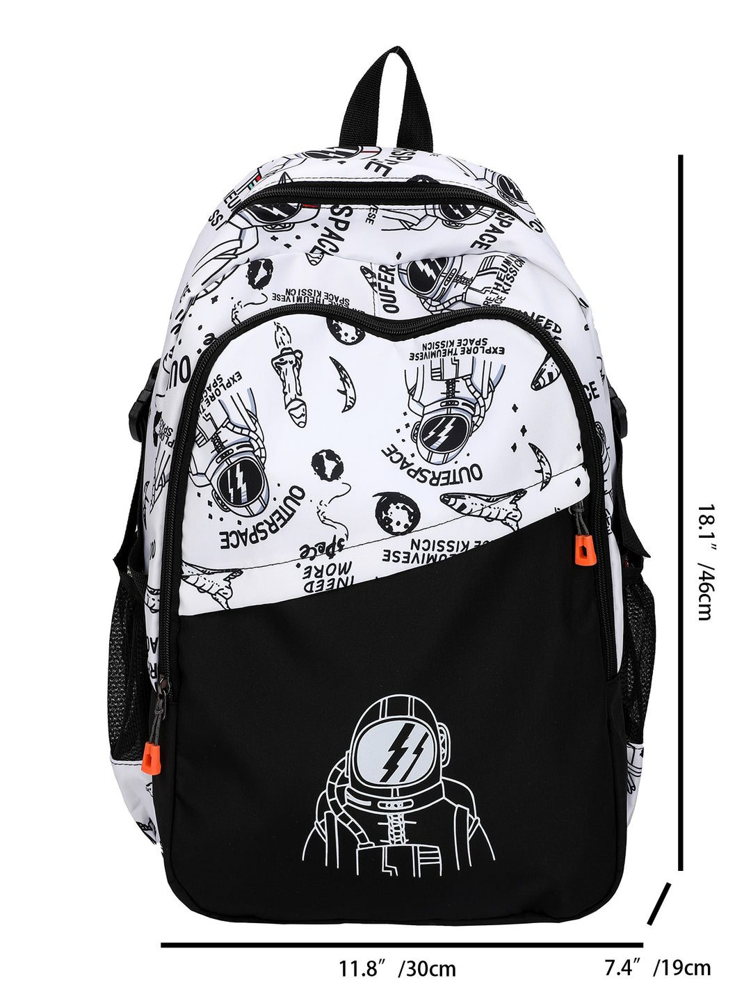 Astronauten-Themen Grafik Rucksack