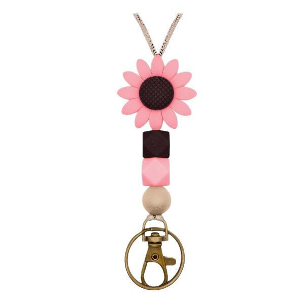 Bunter Blumen-Themen Perlen Schlüsselanhänger Halter Karnz