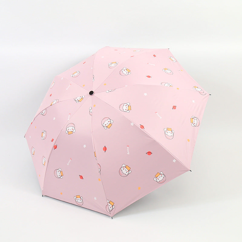 Damen Falt-Regenschirm mit lustigem Tierdesign Karnz