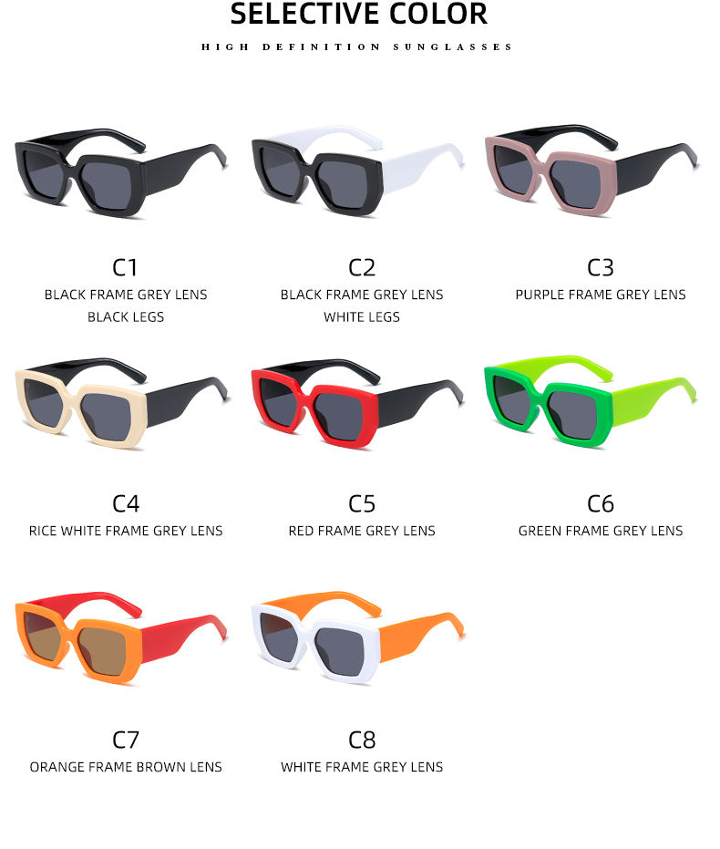 Damen Extravagante Geometrische Sonnenbrille Karnz