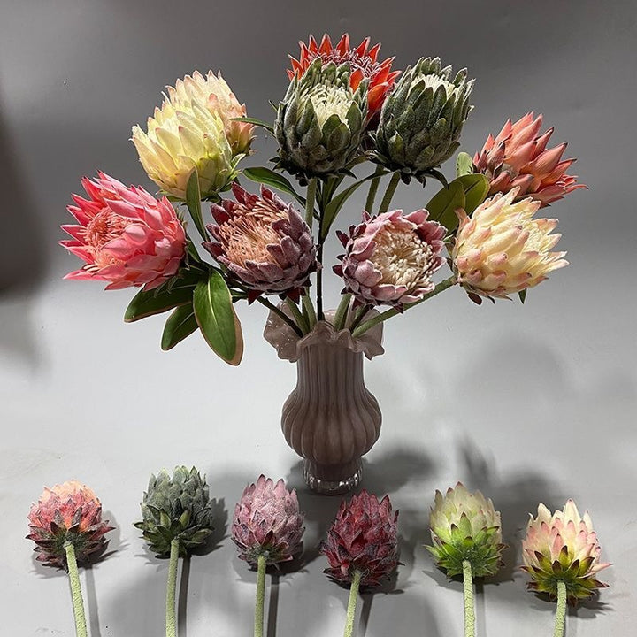 Lebensechter Protea Blumenstängel
