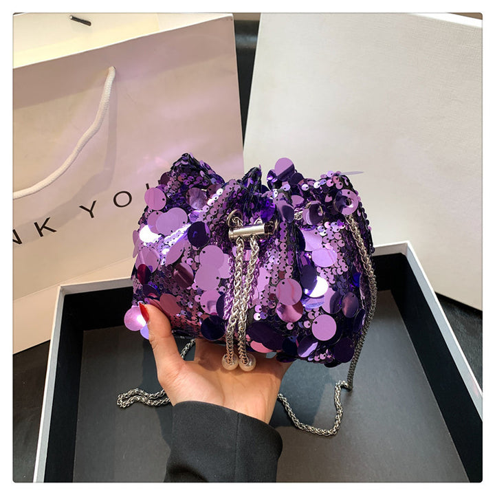 Funkelnde Pailletten Abend Clutch