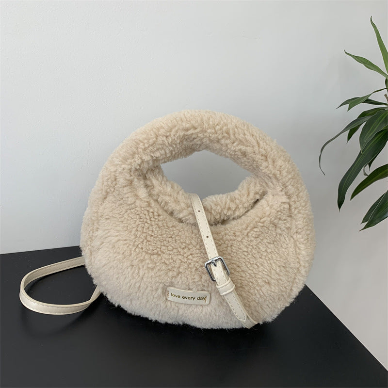 Gemütliche Fleece-Handtasche