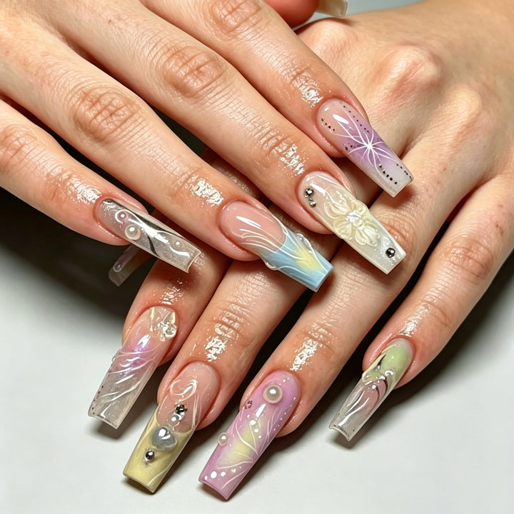 Künstlerische Erweiterte Acryl-Nagelverstärkungen Karnz