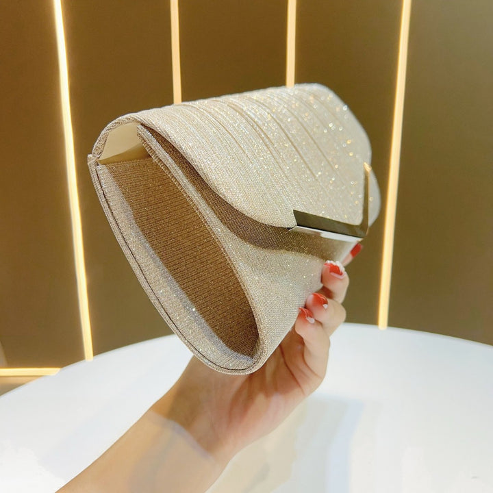 Elegante Plissierte Clutch-Tasche