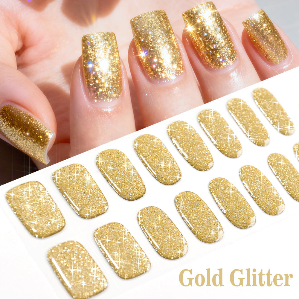 Glänzendes Glitter Press-On Nagel-Set