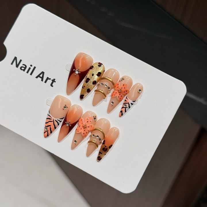 Premium Themed Press-On Nagelkunst Set