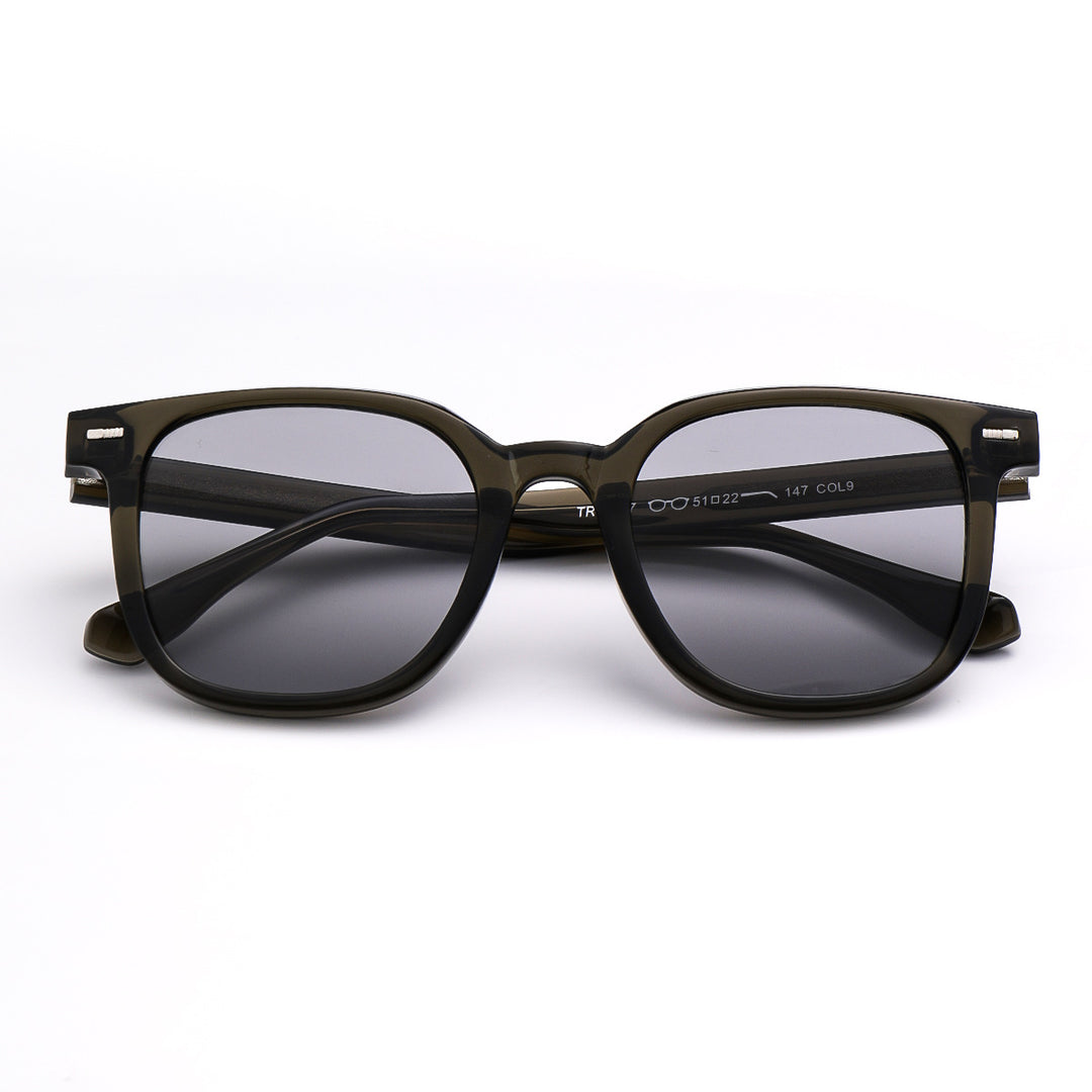 Damen modische Sonnenbrille mit markantem rechteckigen Rahmen und UV-Schutz Karnz