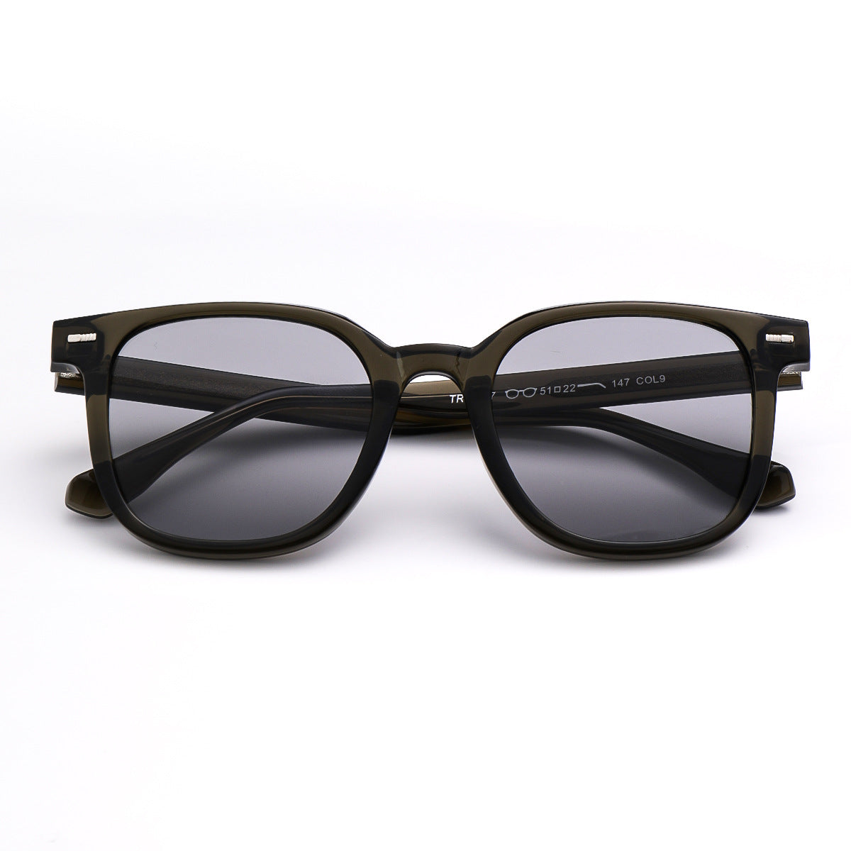 Damen modische Sonnenbrille mit markantem rechteckigen Rahmen und UV-Schutz Karnz