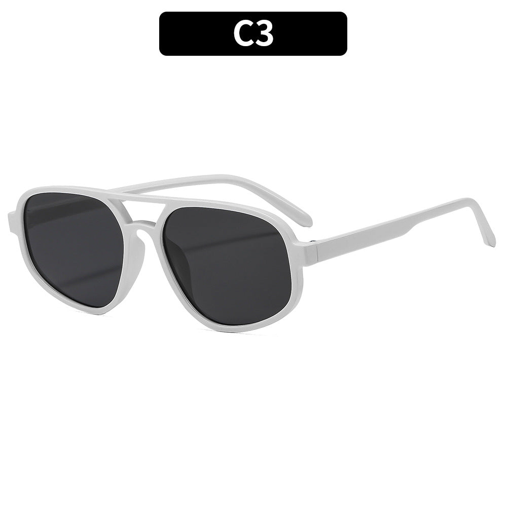 Moderne geometrische übergroße Sonnenbrille