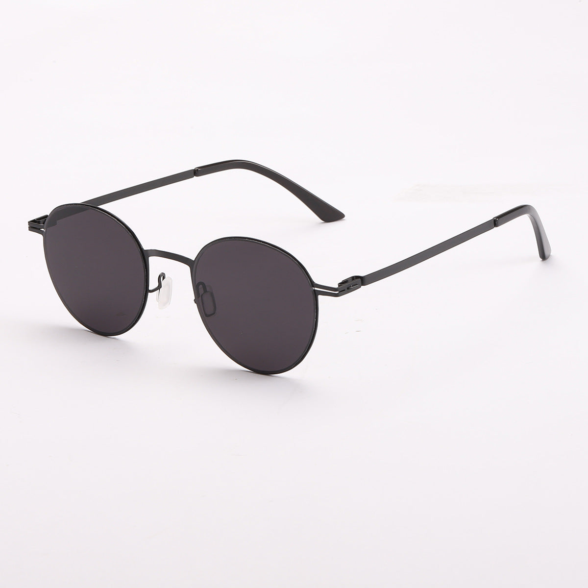 Damen elegante runde Sonnenbrille mit UV-Schutz Karnz