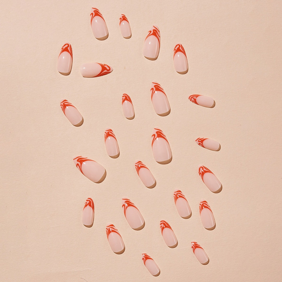 Kunstnägel mit kreativem Flamingo-Muster Karnz