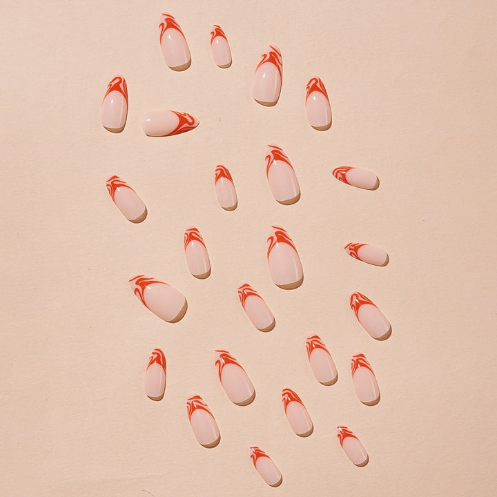 Kunstnägel mit kreativem Flamingo-Muster Karnz