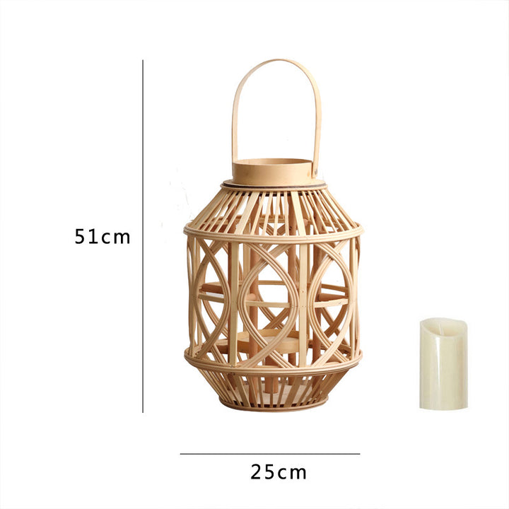 Dekorative Rattanhängelampe Karnz